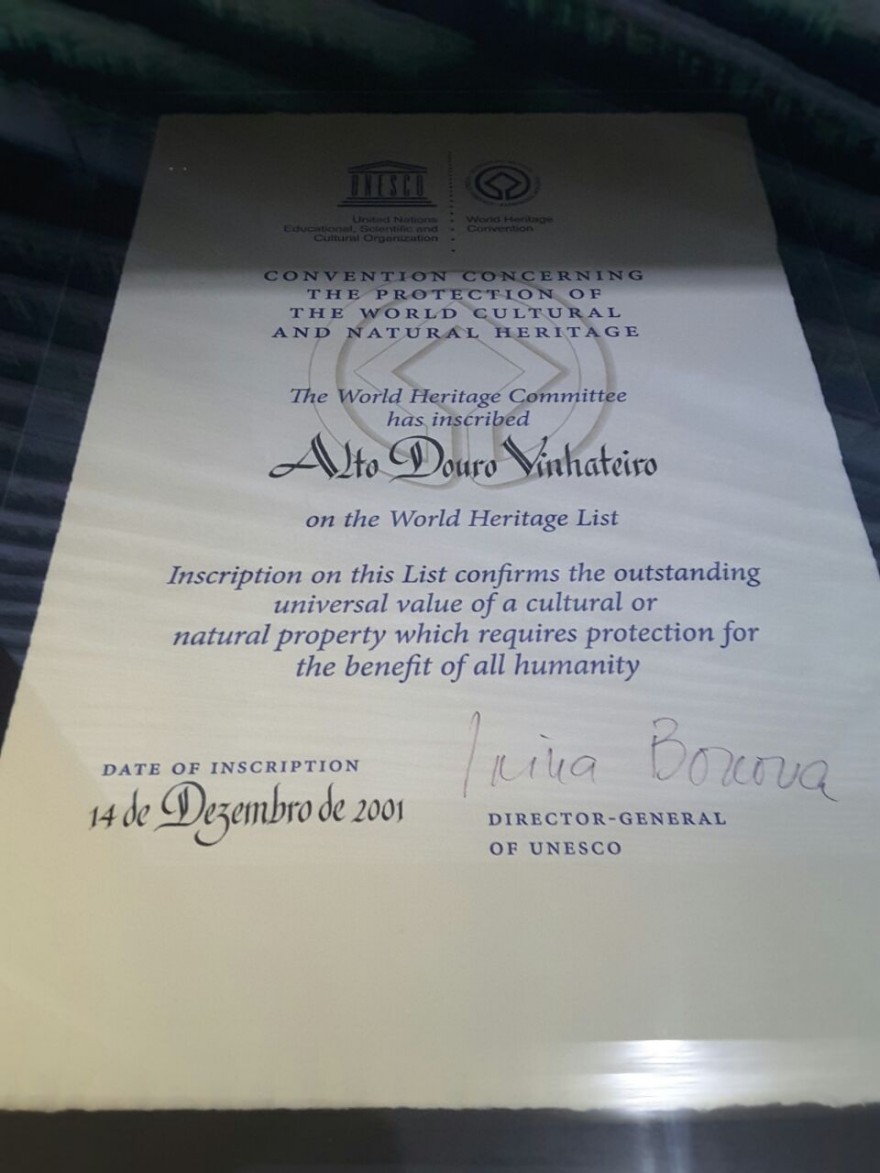 Certificado de Patrimônio Mundial ao Alto Douro Vinhateiro