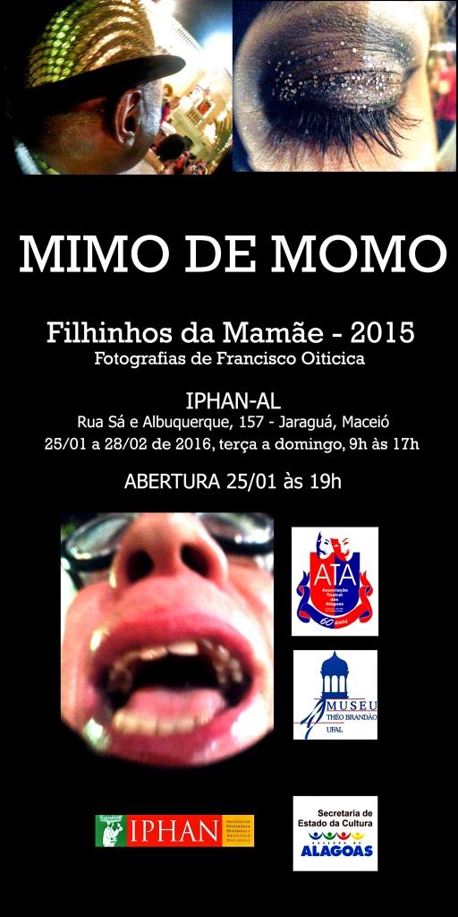 Cartaz da exposição Mimo de Momo