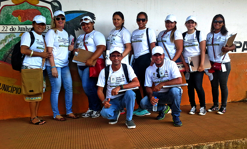Equipe de Coordenação CRF-UFPA e estagiário em Serra do Navio (AP).