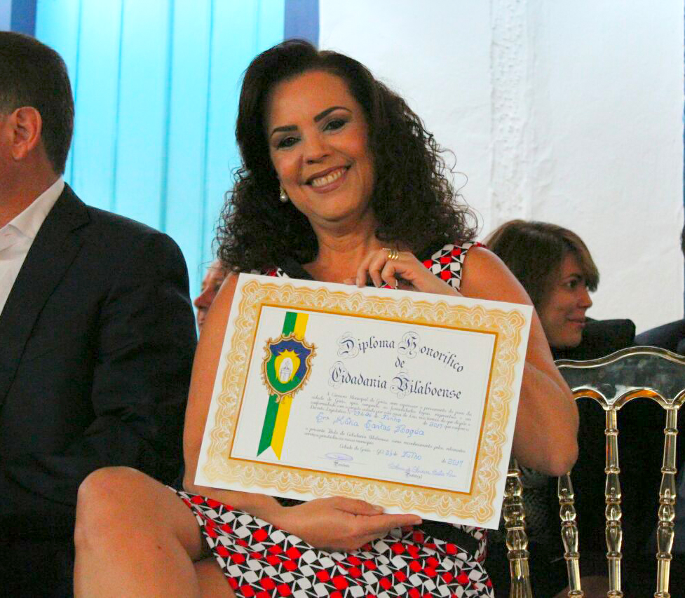 Presidente do Iphan, Kátia Bogéa, recebe título de cidadã vilaboense