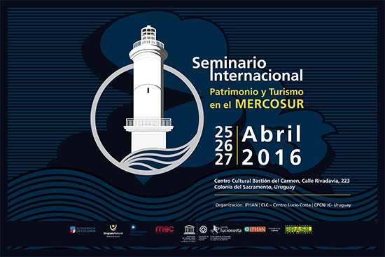 Banner do Seminário Internacional sobre Patrimônio e Turismo no MERCOSUL
