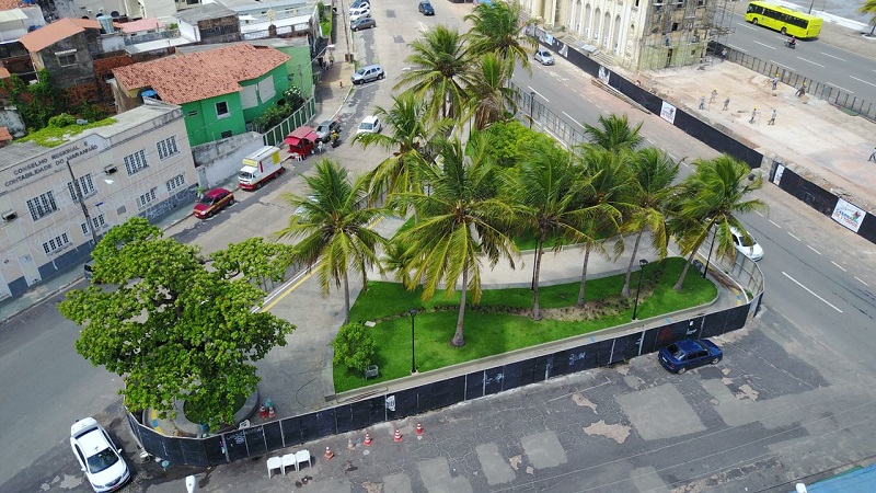 Vista aérea da Praça Gomes de Souza