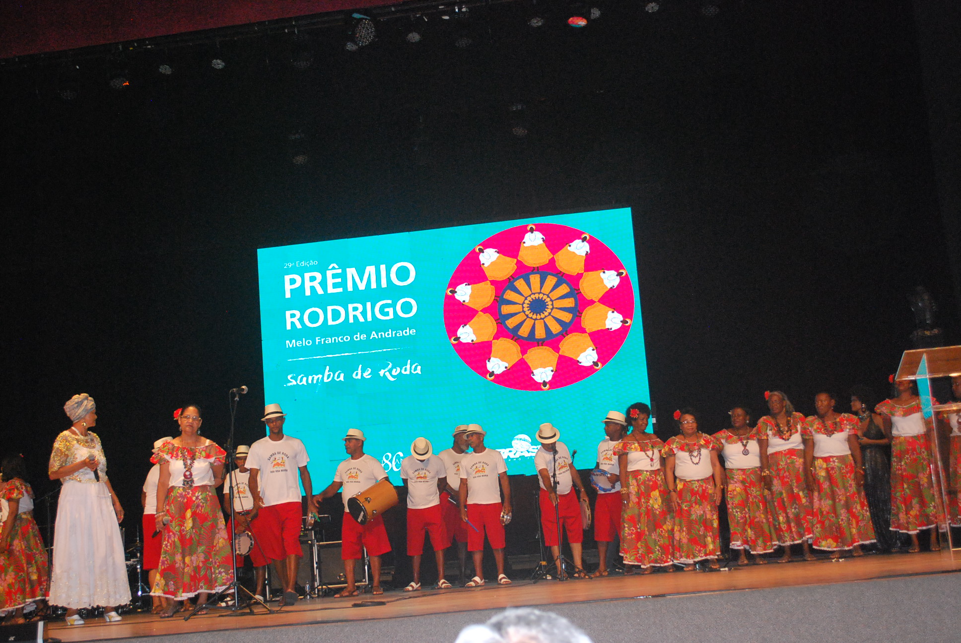 Este ano, a premiação fez uma alusão ao Samba de Roda do Recôncavo Baiano.
