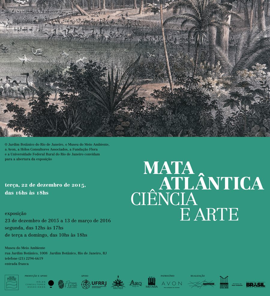 Cartaz da Exposição Mata Atlântica – Ciência e Arte