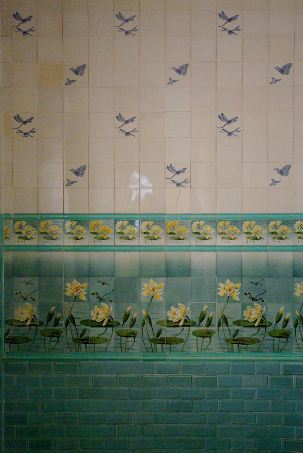 Azulejo no interior do Palacete de Bologna em Belém (PA)