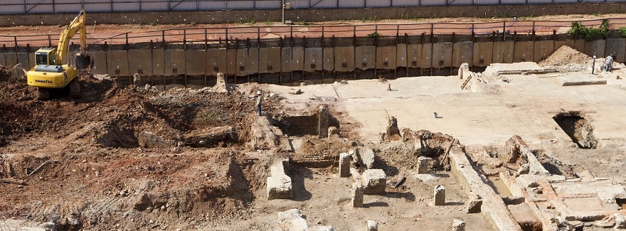 Escavações de testemunhos da extinta Indústrias reunidas Francisco Matarazzo, Na Barra Funda, SP/SP. Licenciamento de edifício em área urbana